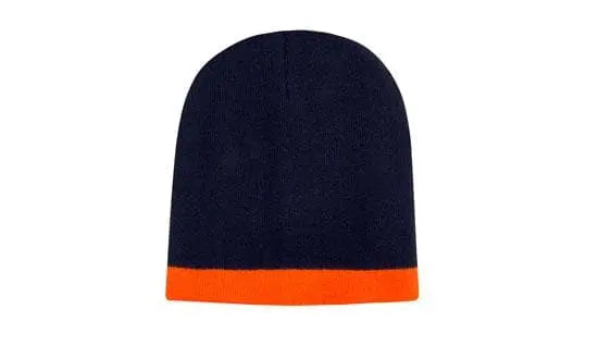 Headwear Acrylic Two Tone Roll Down Beanie X12 - 4188 Headwear Professionals